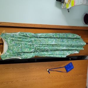 Sleeveless Paisley Jumpsuit Size 18W